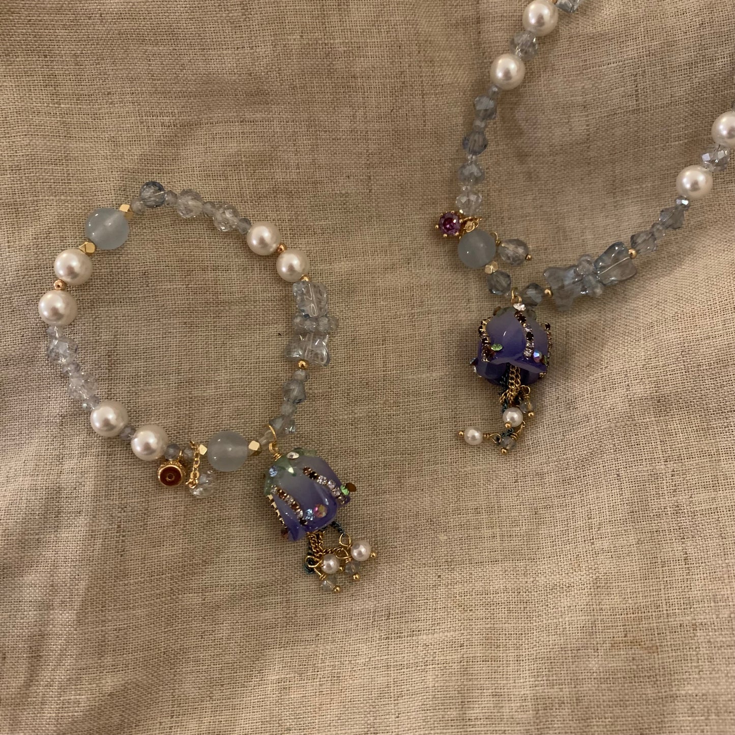 2025 Jewelry series with original real flower craftsmanship rose necklace and bracelet - Belle Jewelry