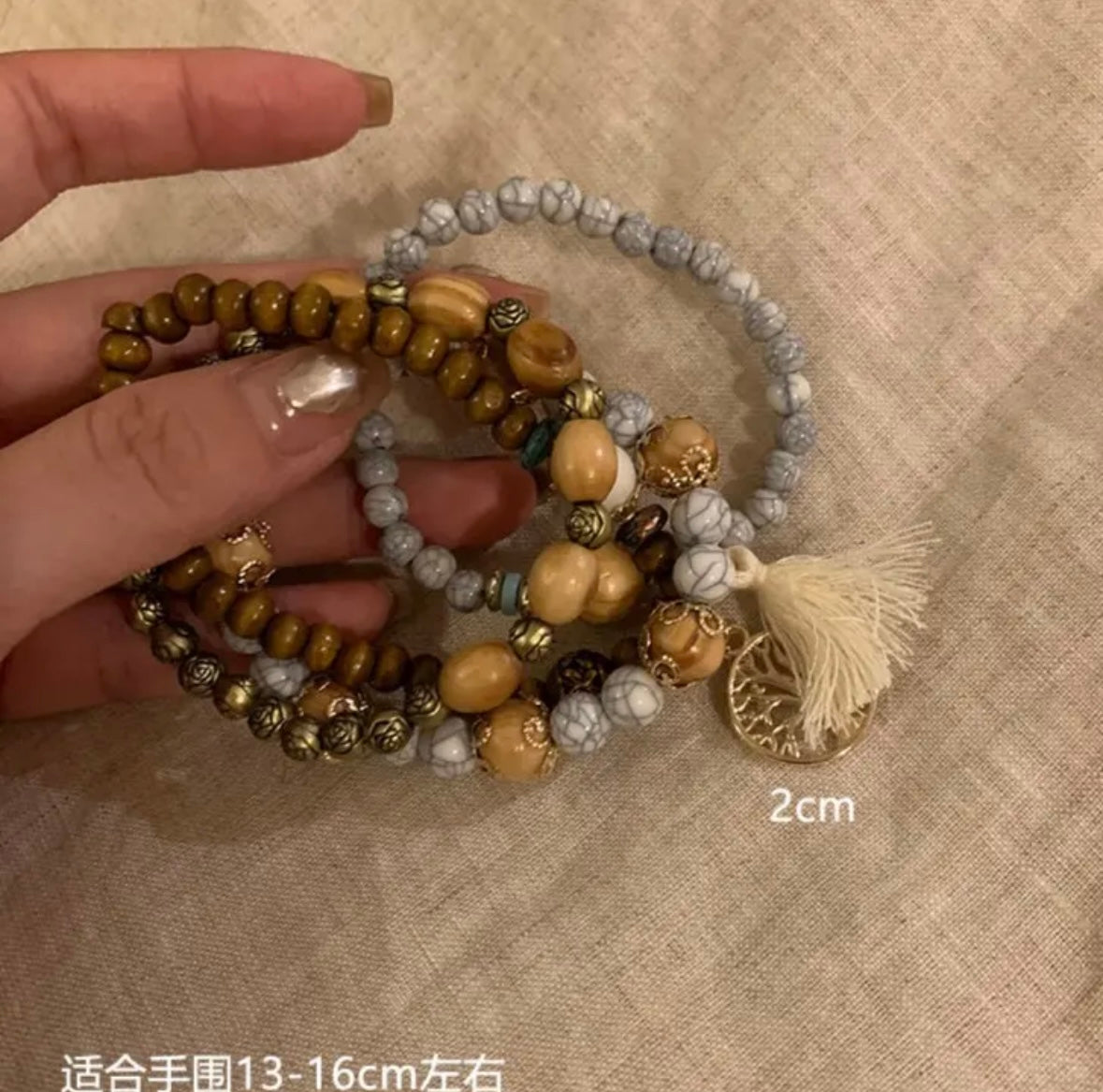 Handmade Bohemian style vintage macrame bracelets - Belle Jewelry
