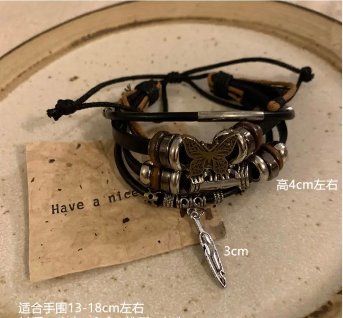 Handmade Bohemian style vintage macrame bracelets - Belle Jewelry