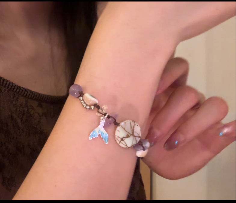 Handmade Chinese style natural stone bracelet macrame - Belle Jewelry