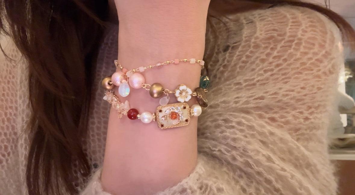 shell necklace and bracelet set Sweet temperament European style - Belle Jewelry