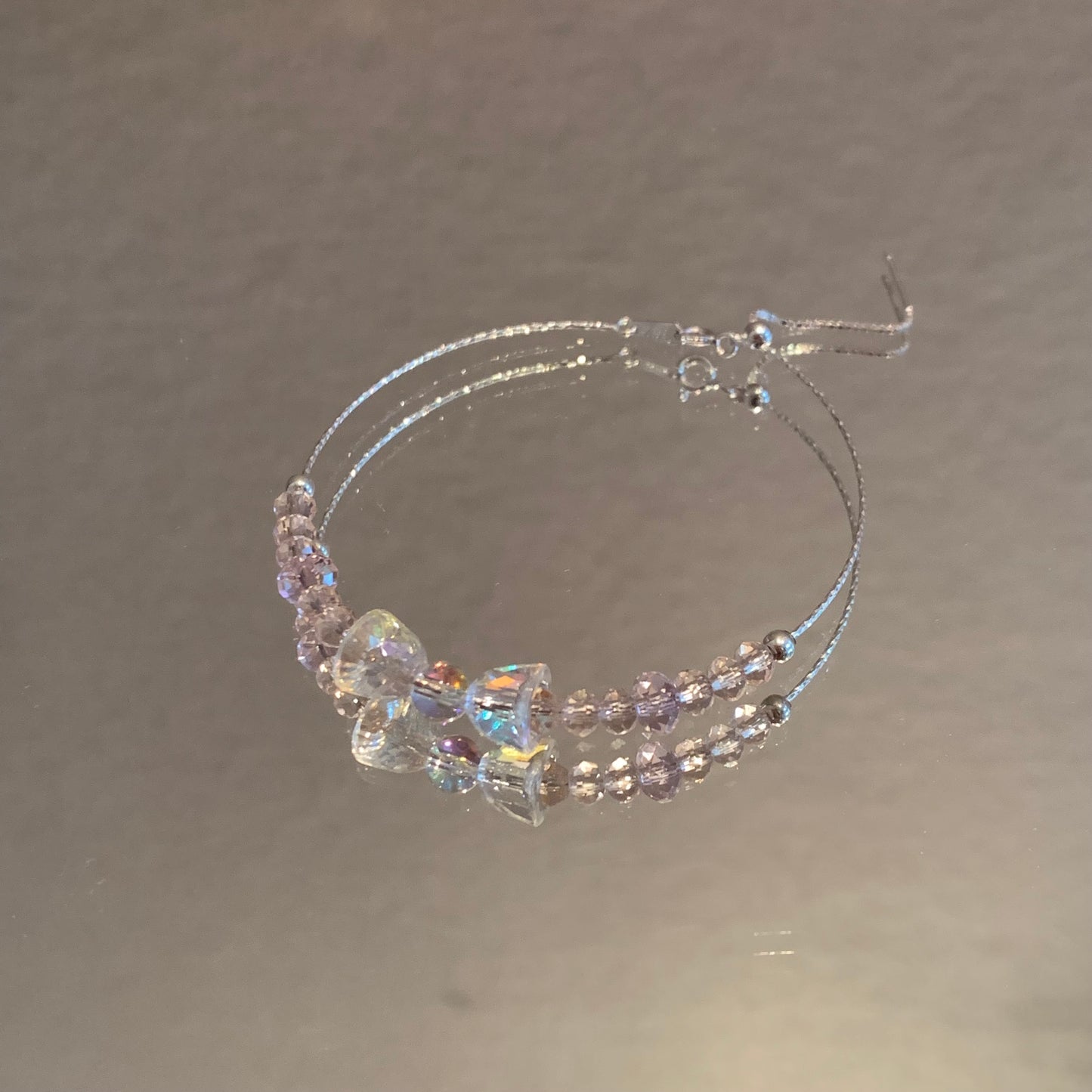 2025 new arrivals S925 sliver bracelets with Swarovski crystal kitty heart bell