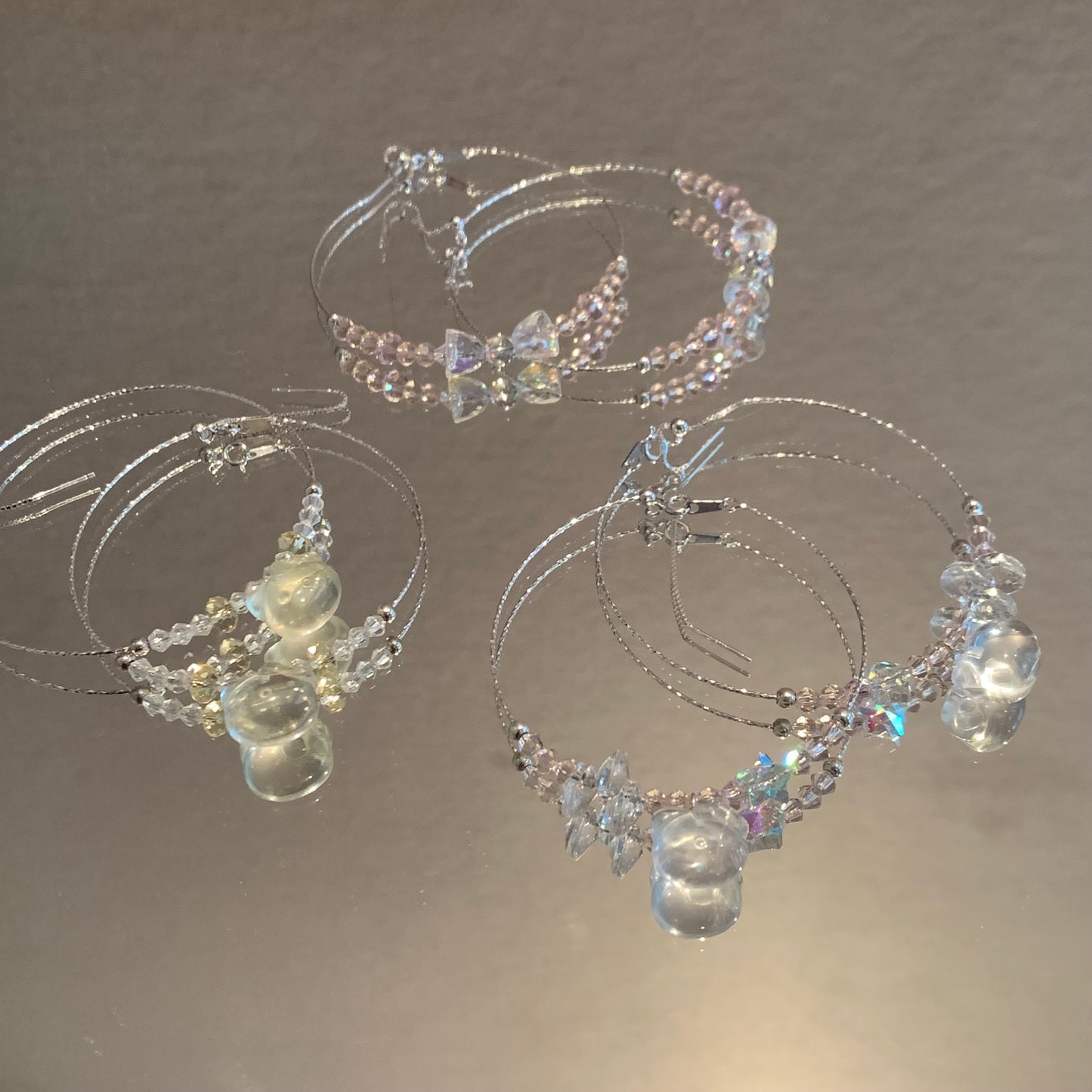 2025 new arrivals S925 sliver bracelets with Swarovski crystal kitty heart bell