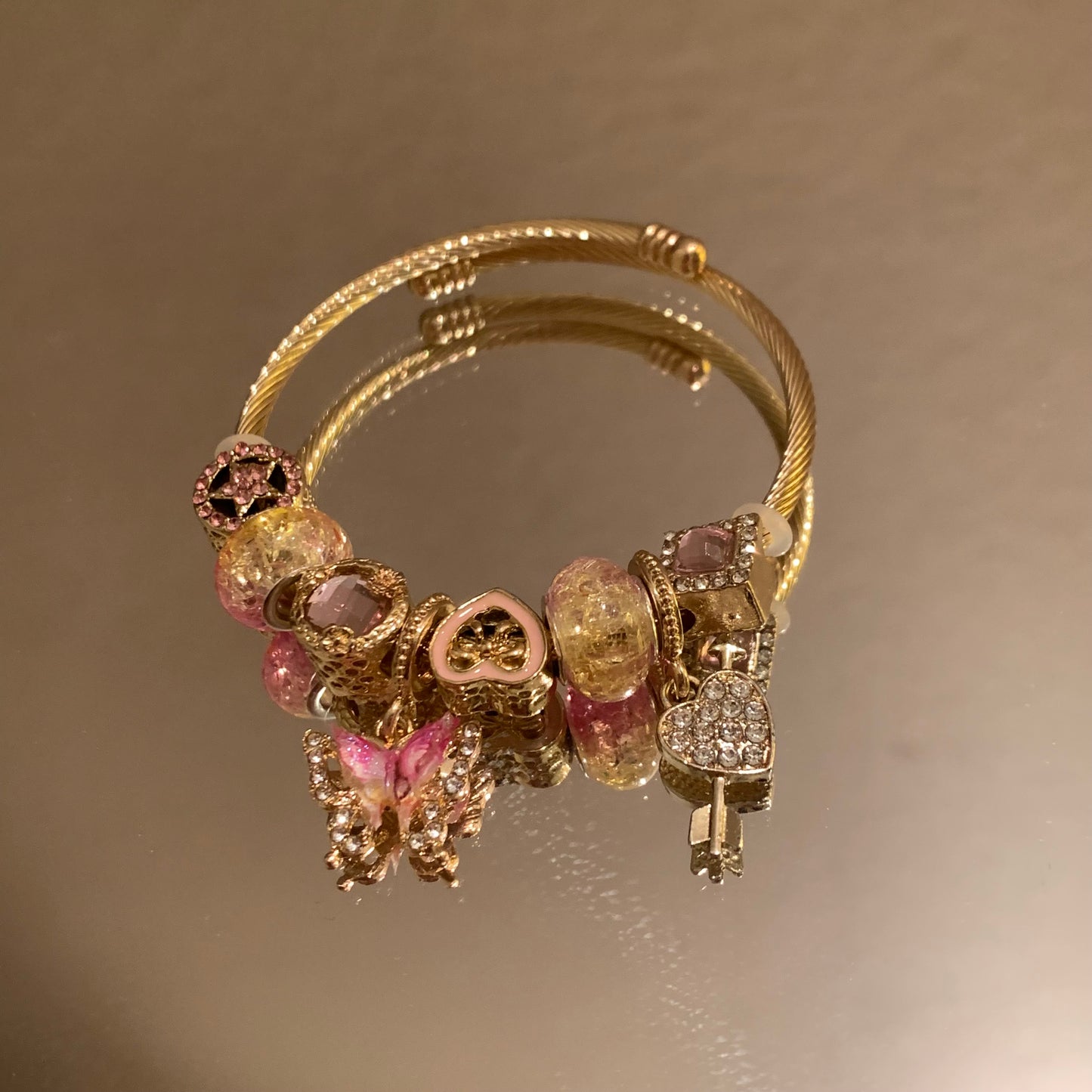 2025 Stainless steel pandora style cute pendant bracelets