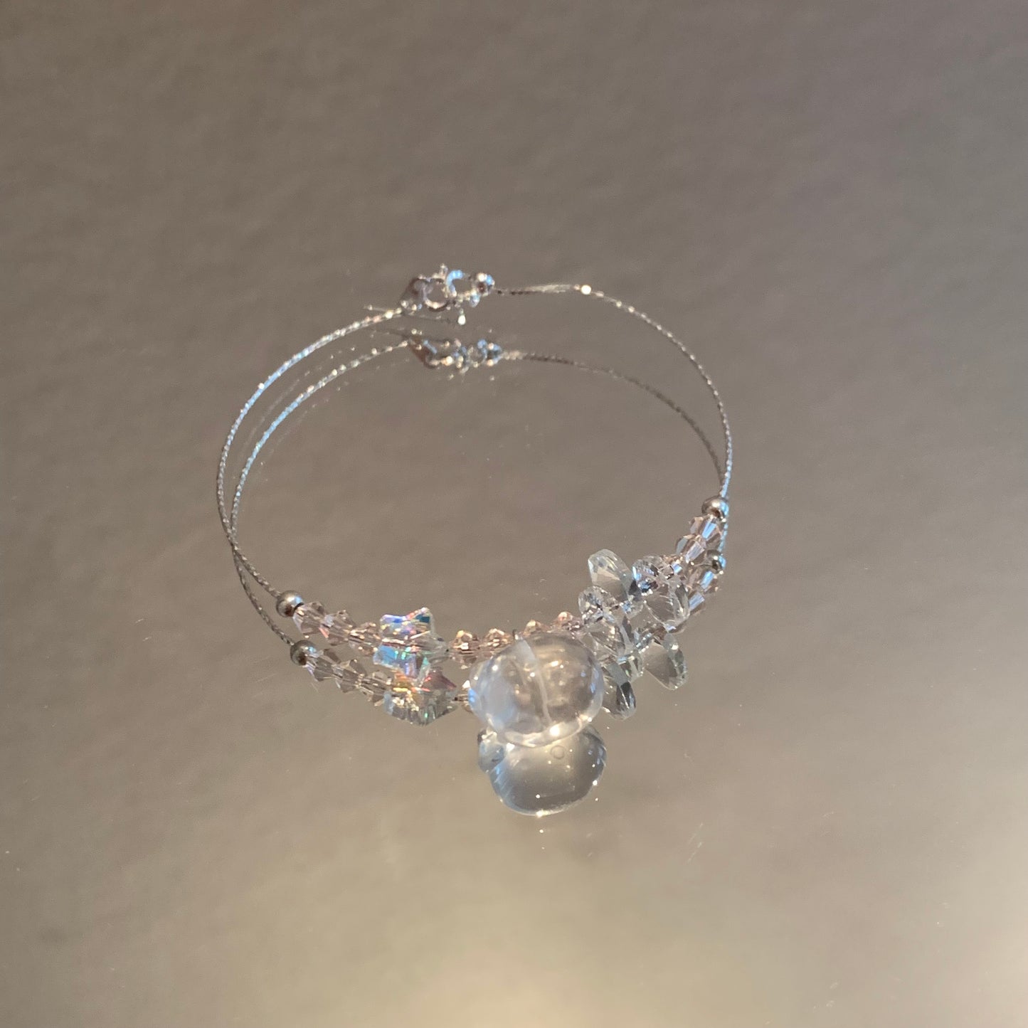 2025 new arrivals S925 sliver bracelets with Swarovski crystal kitty heart bell