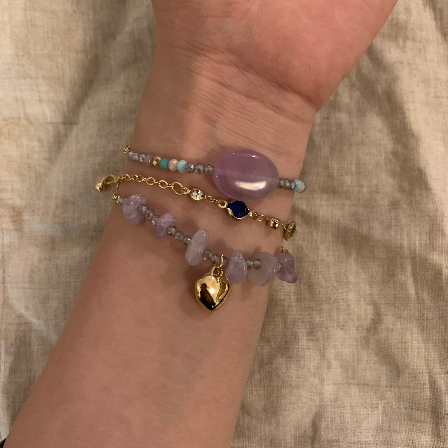 Original design bracelets set handmade summer