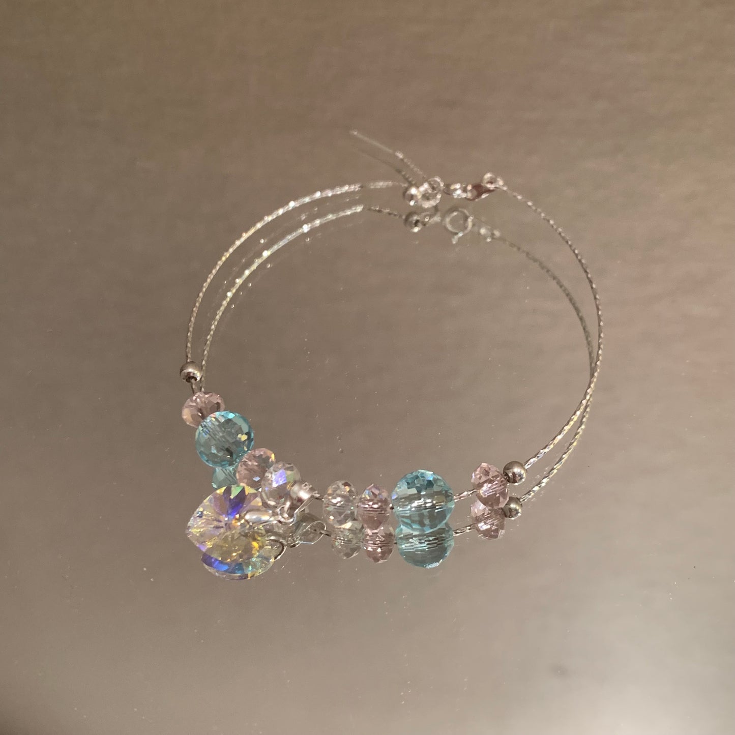 2025 new arrivals S925 sliver bracelets with Swarovski crystal kitty heart bell