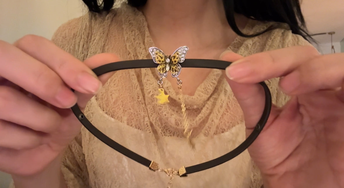 Butterfly choker cute clavicle - Belle Jewelry