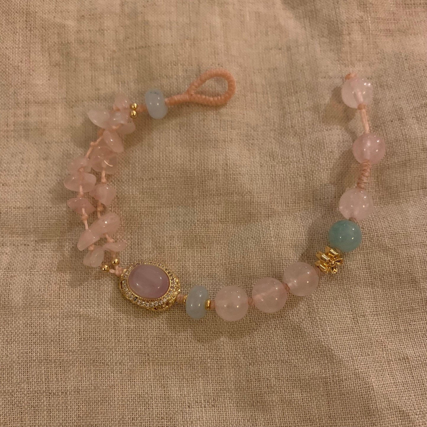 Natural stone beaded bracelet gift for girls handmade - Belle Jewelry