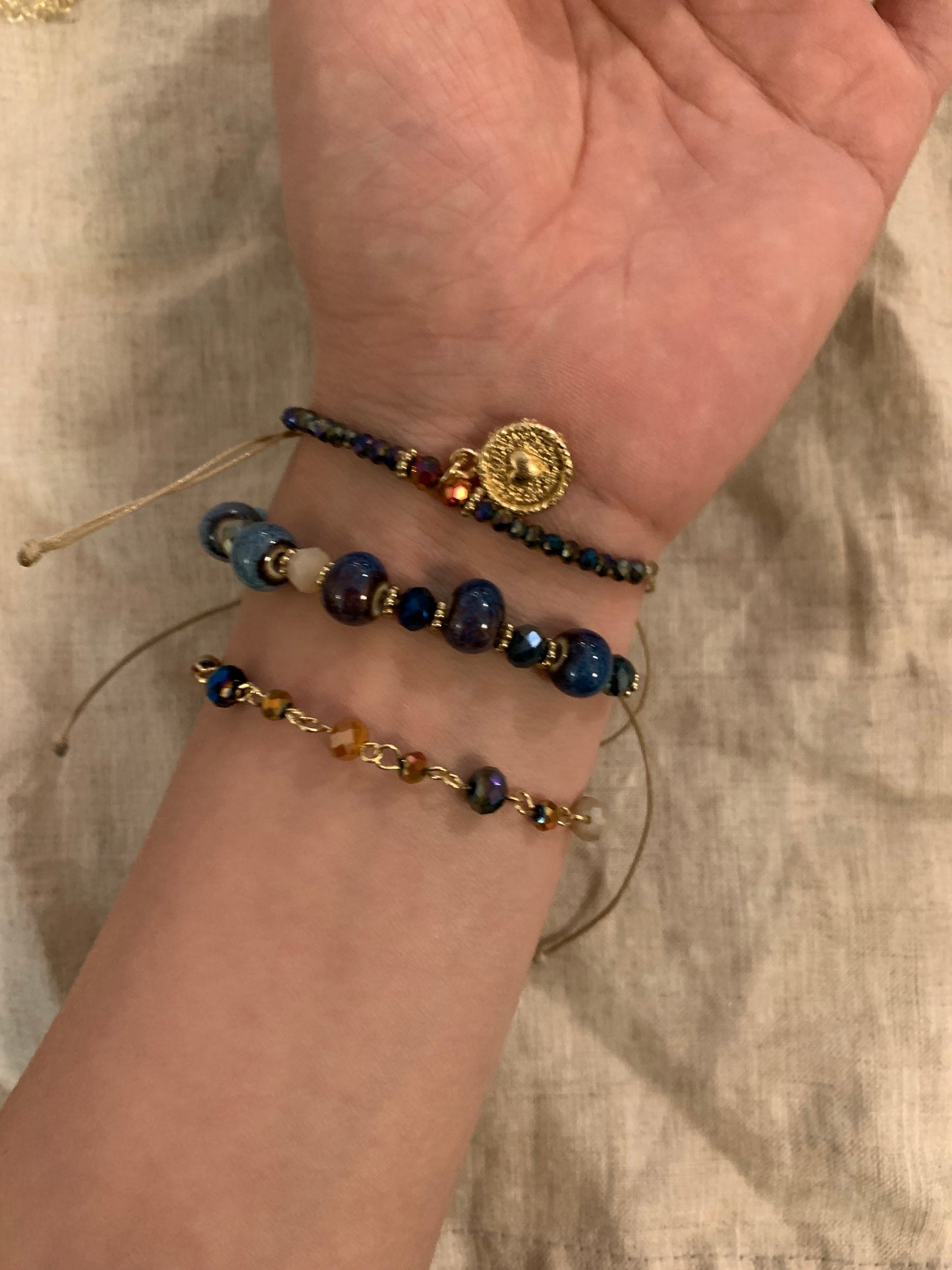 Original design bracelets set handmade summer