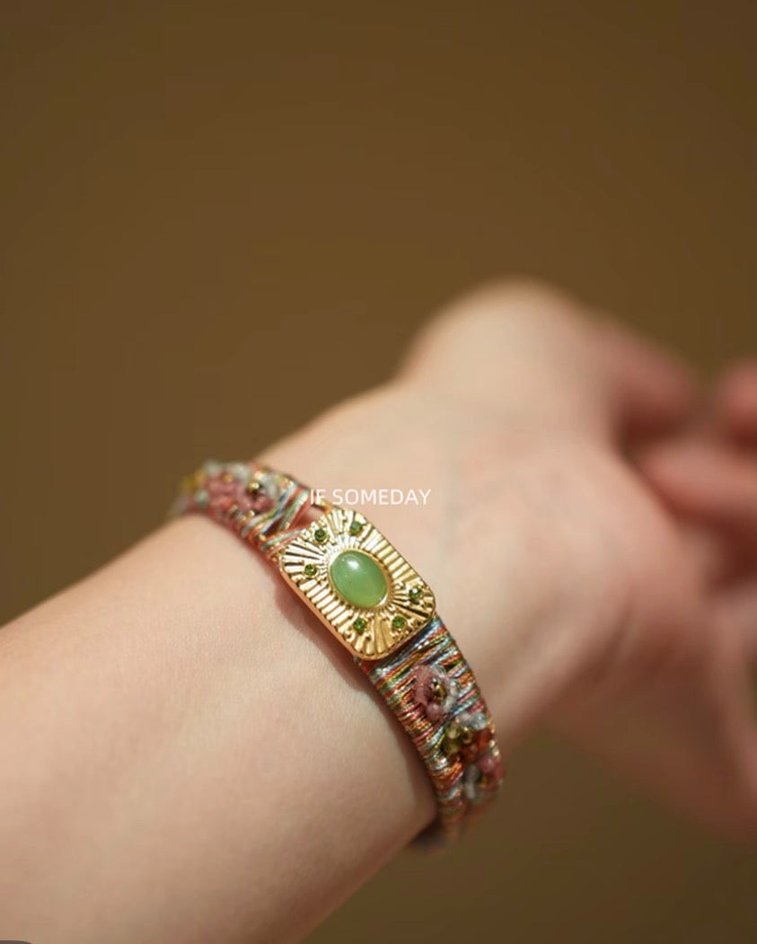 Vintage design hand-wound bracelet |Belle Jewelry