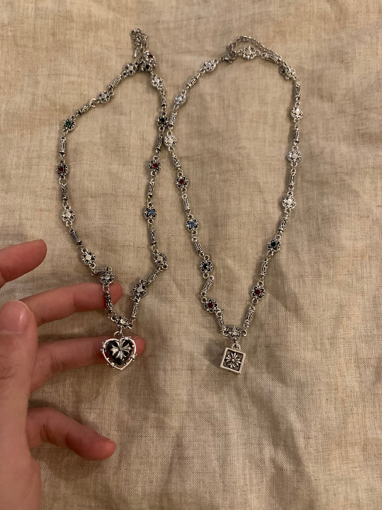 Vintage design love cube alloy necklace - Belle Jewelry