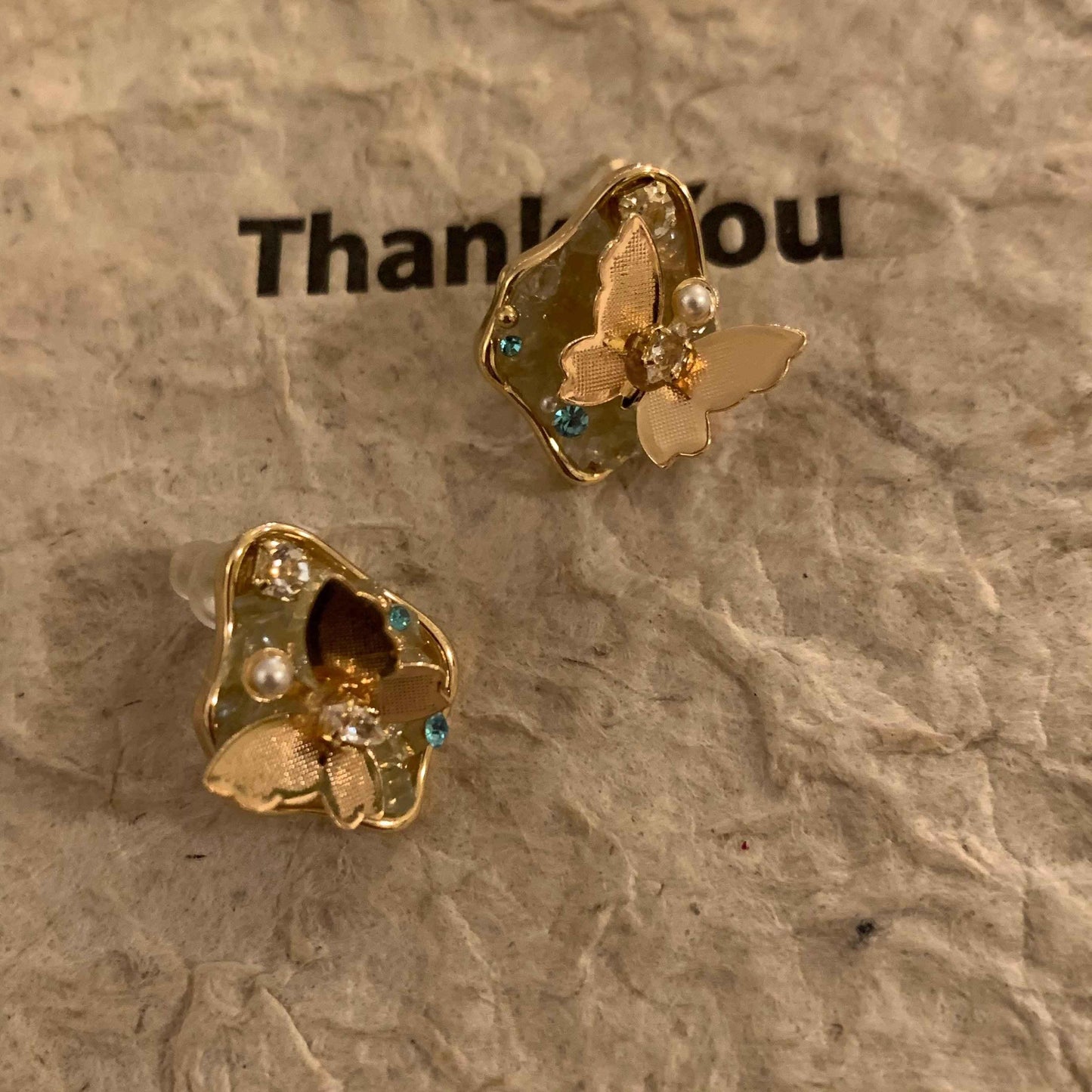 Earrings made of real flowers unique design girls
