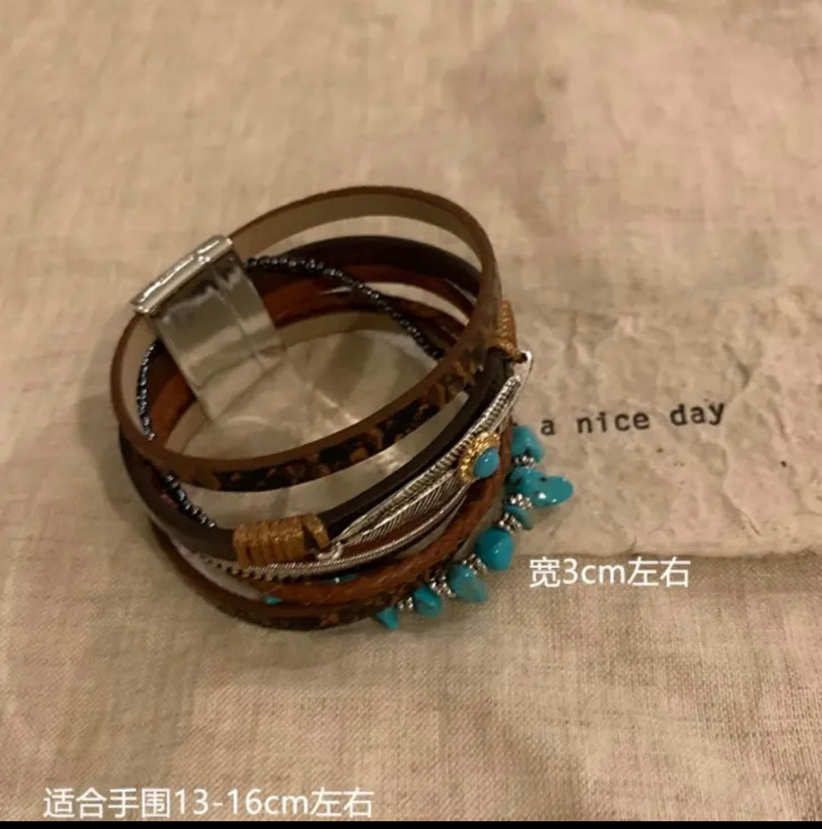 Handmade Bohemian style vintage macrame bracelets - Belle Jewelry