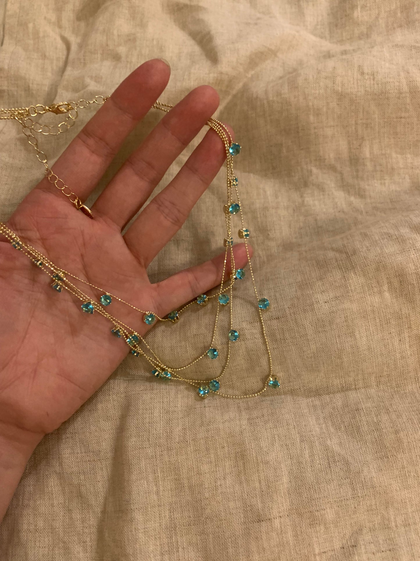 zircon necklace, exquisite and elegant, highlighting hypoallergenic jewelry| Belle Jewelry