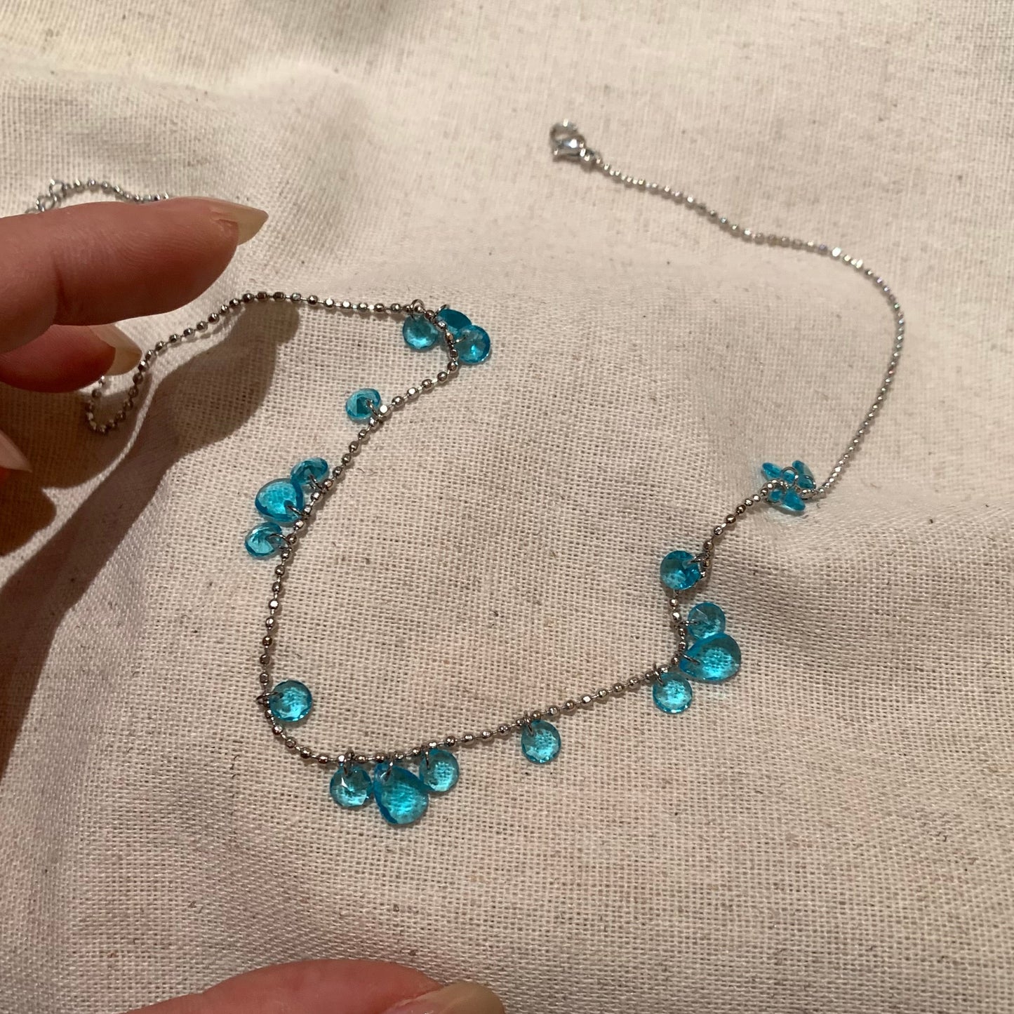 Titanium Steel-zircon necklace