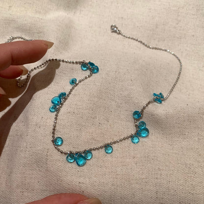Titanium Steel-zircon necklace