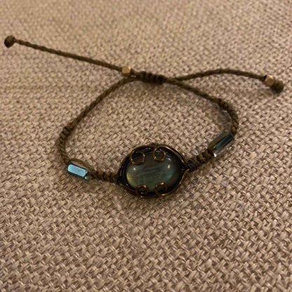 Handmade natural stone vintage bracelet hypoallergenic jewelry| Belle Jewelry