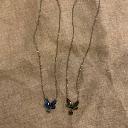 Glowing Butterfly Necklace — Minimal, Light Luxury  Hypoallergenic three color for choosing| Belle Jewelry