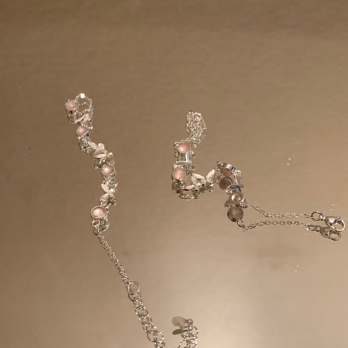 Titanium steel aquamarine natural stone bracelet ｜Belle Jewelry