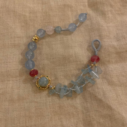 Natural stone beaded bracelet gift for girls handmade - Belle Jewelry 