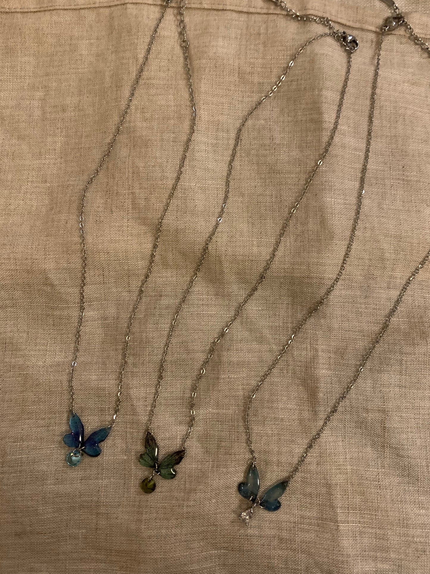 Glowing Butterfly Necklace — Minimal, Light Luxury  Hypoallergenic three color for choosing| Belle Jewelry