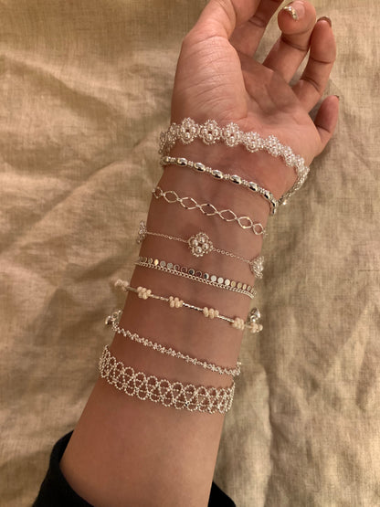 Handmade lace trim bracelet for girls, everyday wear, unique and exquisite bracelet｜Belle Jewelry