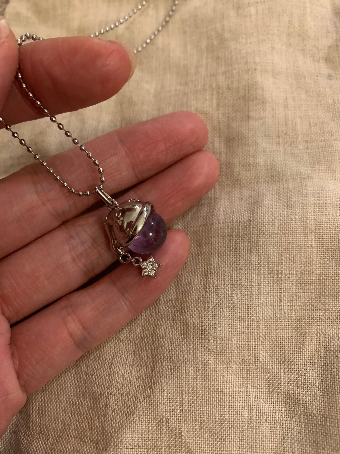 2025 Christmas Necklace Made of Natural Crystal