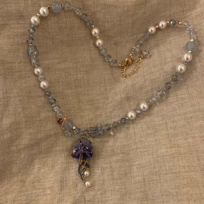2025 Jewelry series with original real flower craftsmanship rose necklace and bracelet - Belle Jewelry 