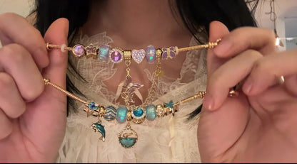 original design bracelet Butterfly and Dolphin Pendant cute Sense of luxury - Belle Jewelry 