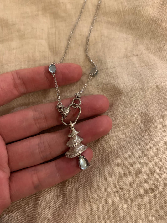 2025 Christmas Necklace Made of Natural Crystal