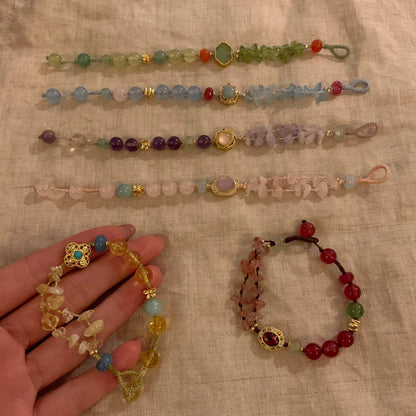 Natural stone beaded bracelet gift for girls handmade - Belle Jewelry 