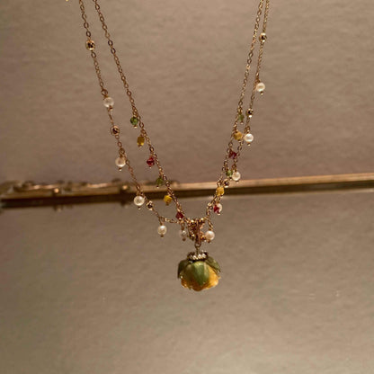 Real rose necklace and bracelet made of real flowers unique dried flowers hypoallergenic jewelry| Belle Jewelry