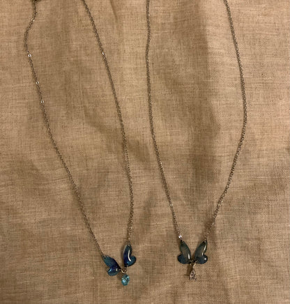 Glowing Butterfly Necklace — Minimal, Light Luxury  Hypoallergenic three color for choosing| Belle Jewelry