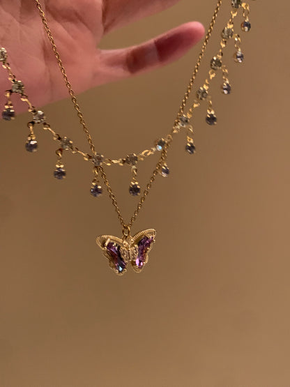 New style butterfly necklace collection original design daily wear ｜Belle Jewelry