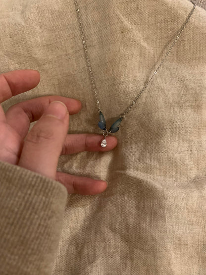Glowing Butterfly Necklace — Minimal, Light Luxury  Hypoallergenic three color for choosing| Belle Jewelry