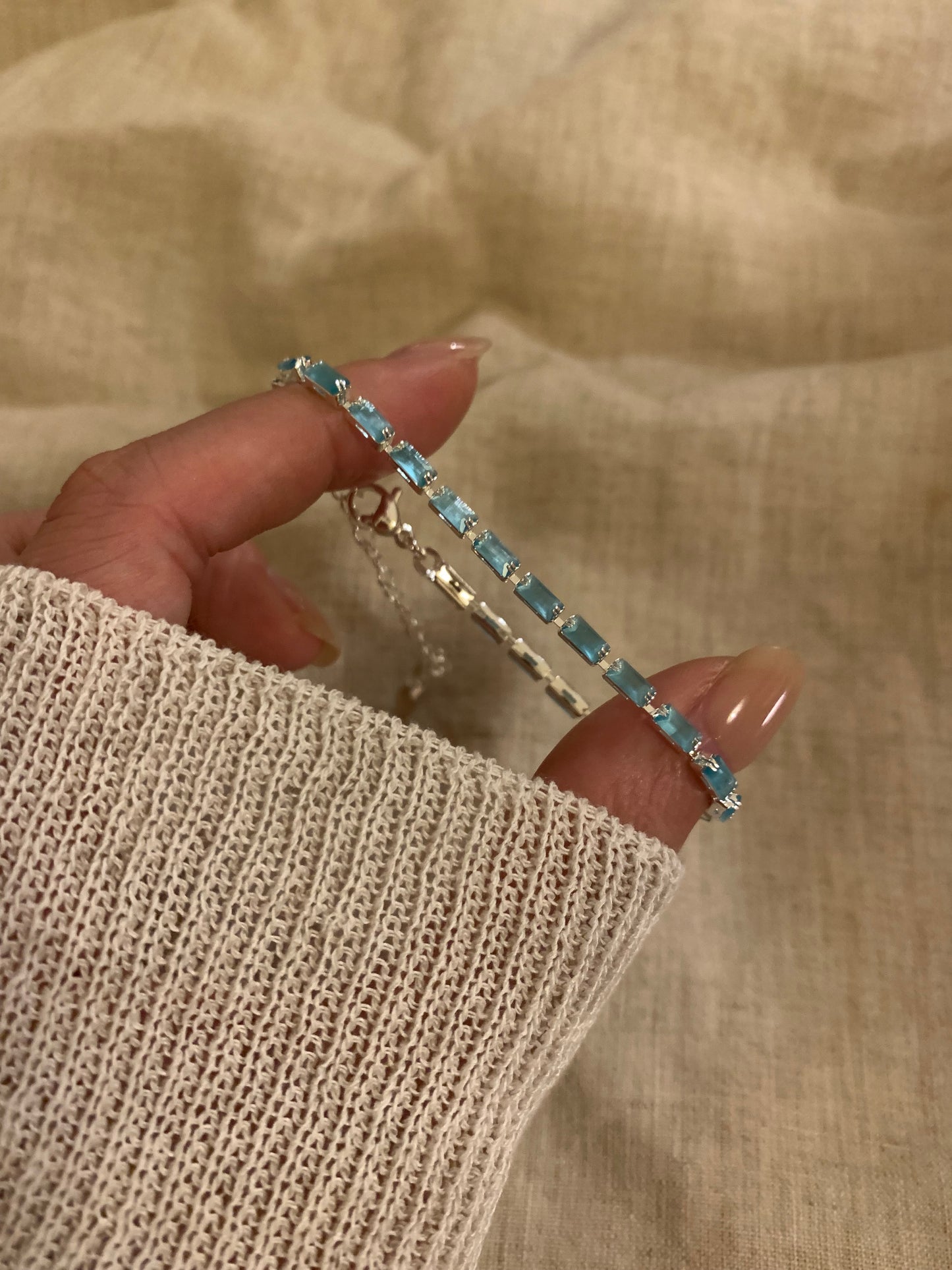 zircon gemstone handmade bracelet