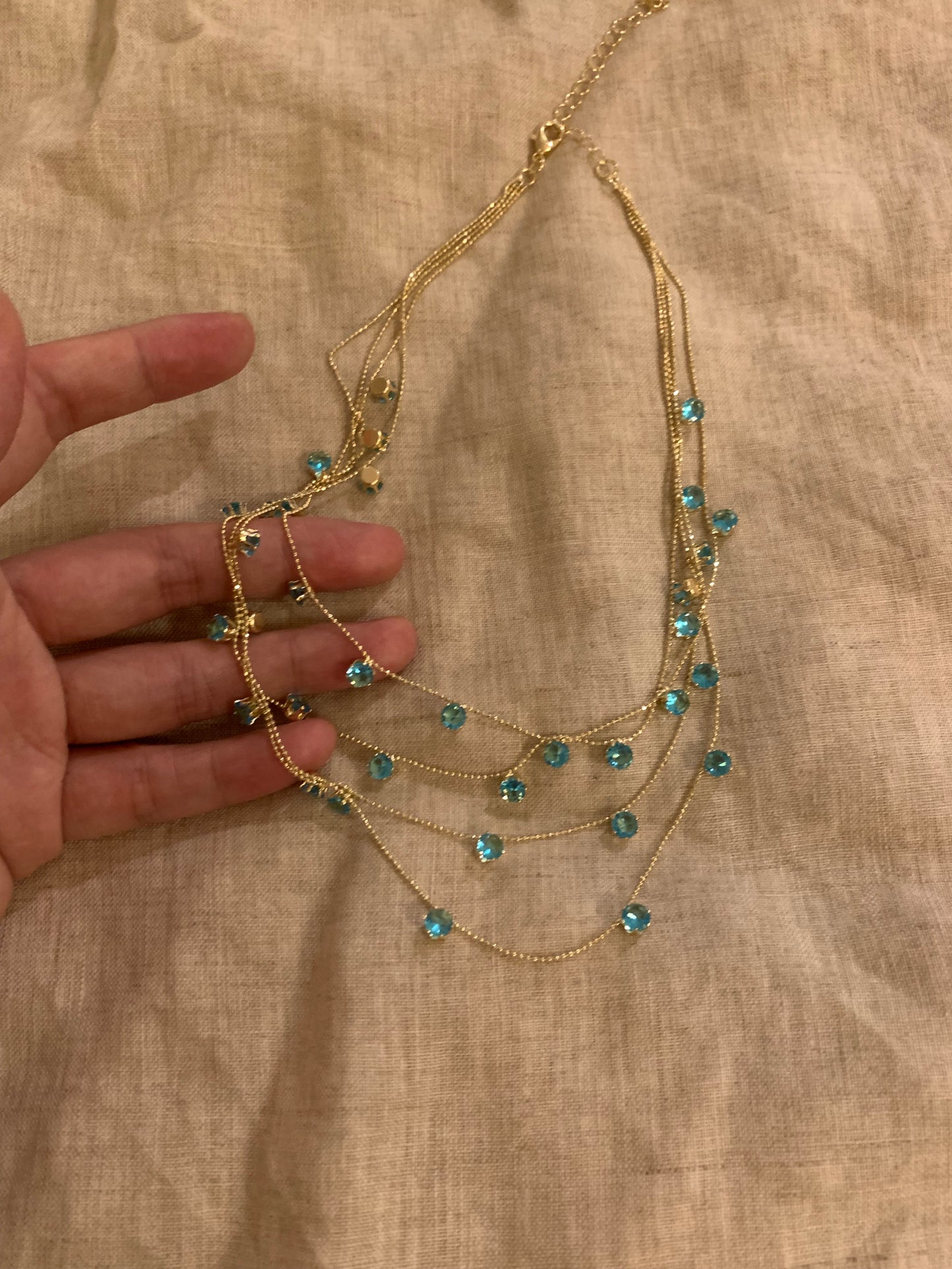 zircon necklace, exquisite and elegant, highlighting hypoallergenic jewelry| Belle Jewelry