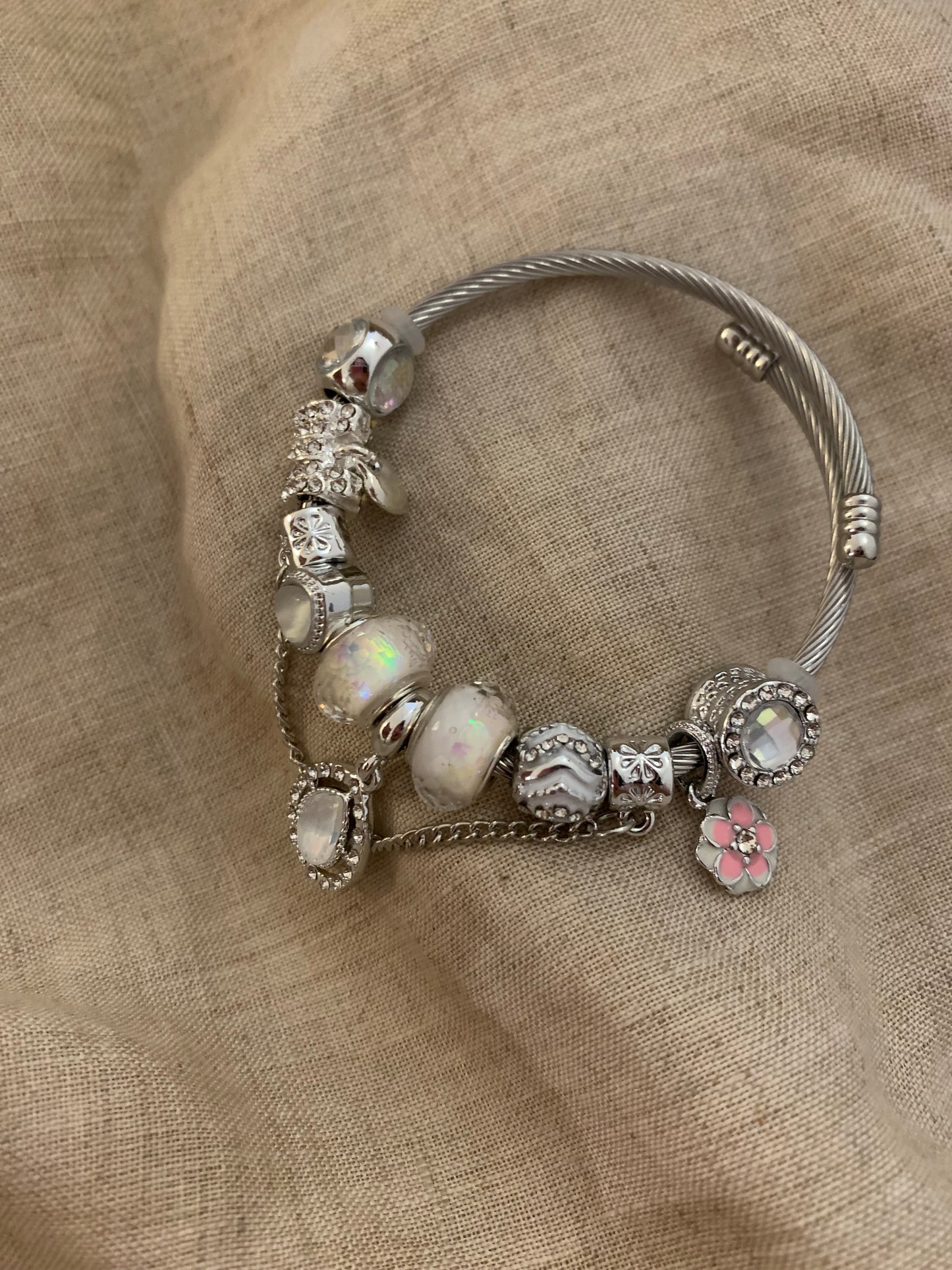 Stainless steel pandora style cute pendant bracelets waterproof hypoallergenic jewelry| Belle Jewelry