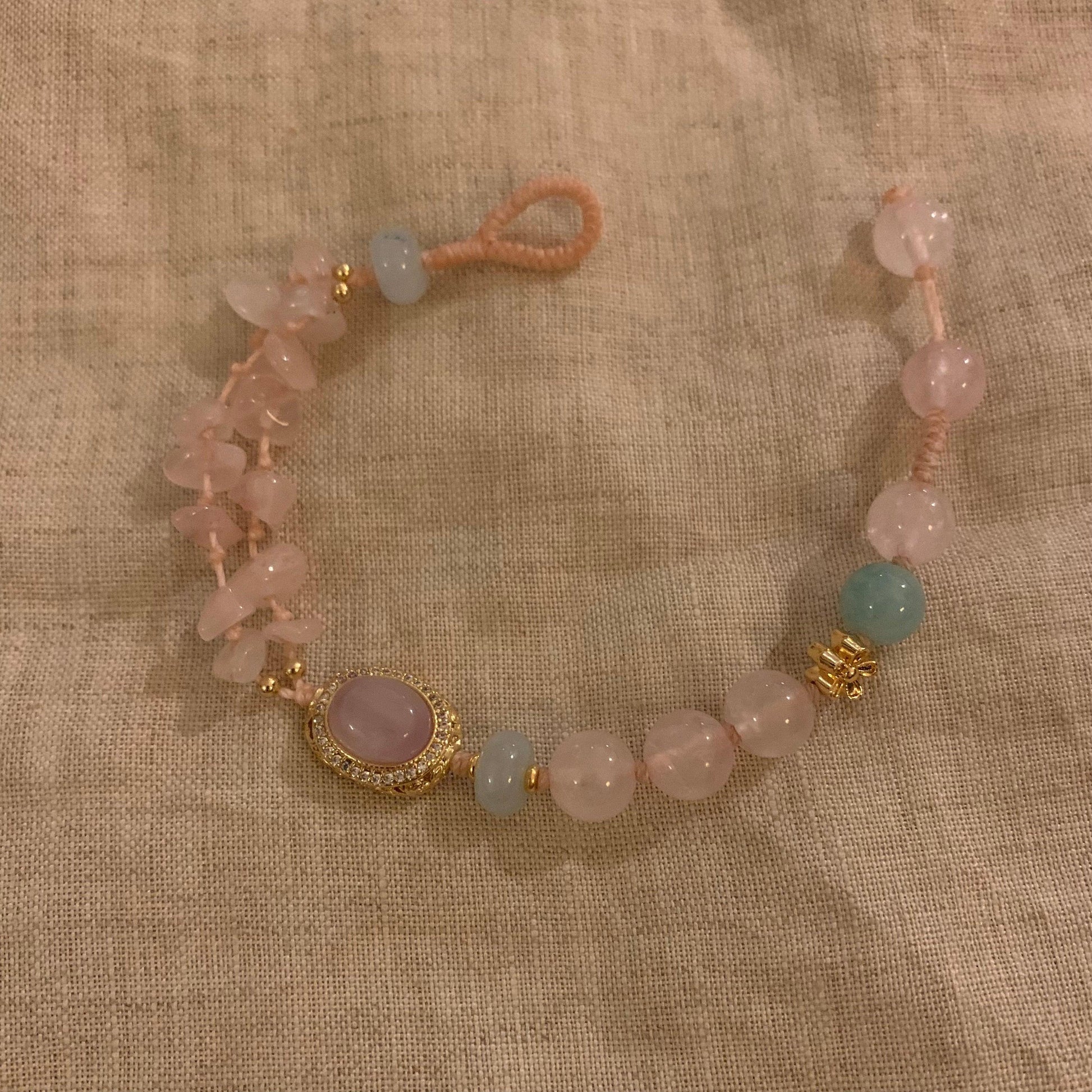 Natural stone beaded bracelet gift for girls handmade - Belle Jewelry 