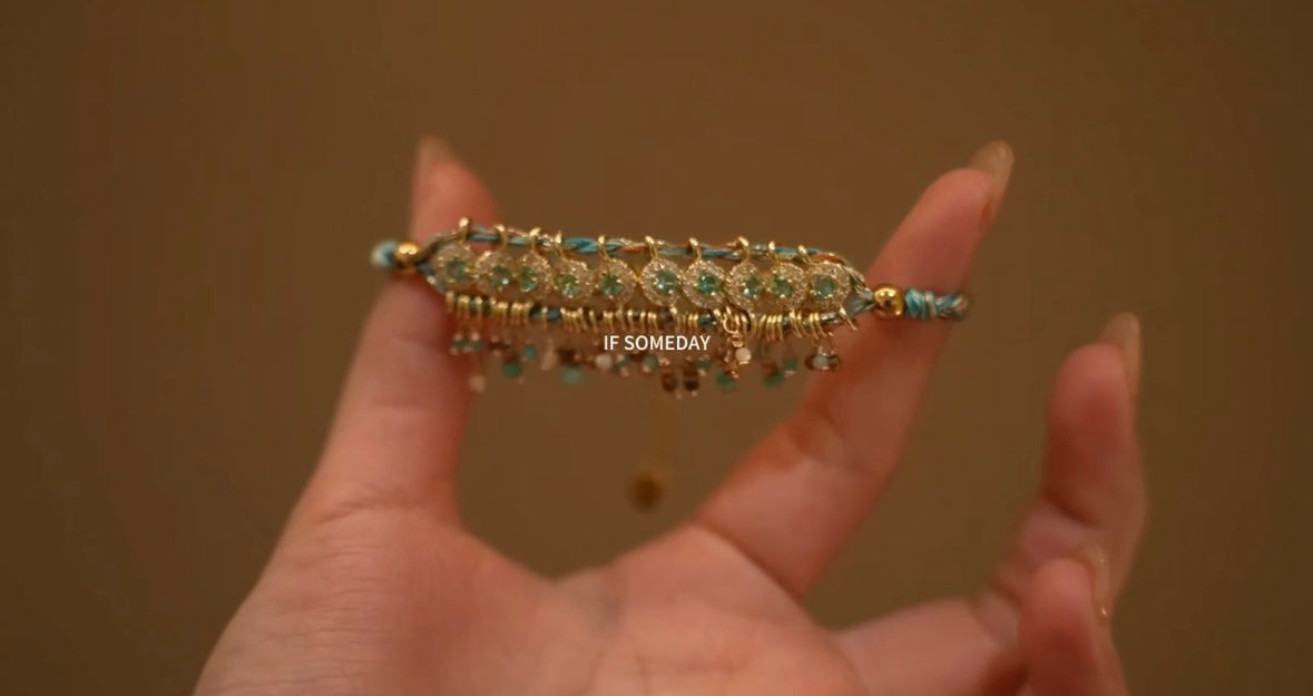 Handmade natural stone zircon shiny bracelet,hypoallergenic daily wear exquisite niche style| Belle Jewelry