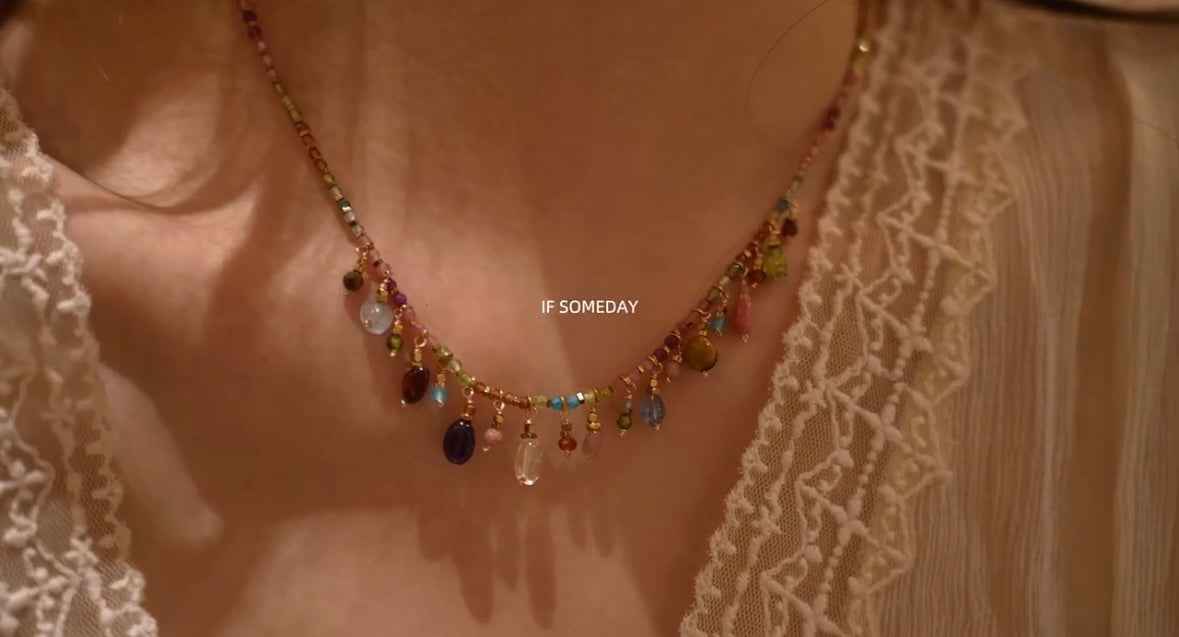 Spring Wonderland Natural Stone Beaded Necklace ｜Belle Jewelry