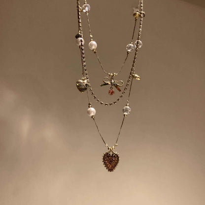 260214-Vintage heart shaped necklace