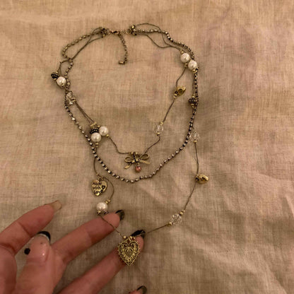 260214-Vintage heart shaped necklace