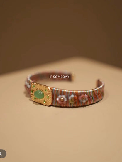 Vintage design hand-wound bracelet ｜Belle Jewelry