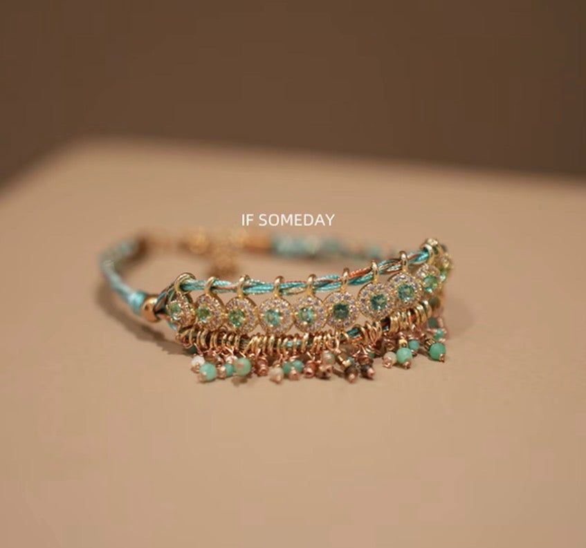 ハンドメイド天然石ジルコンブレスレット、低刺激性、デイリーユース、繊細で個性的なスタイル｜Belle Jewelry