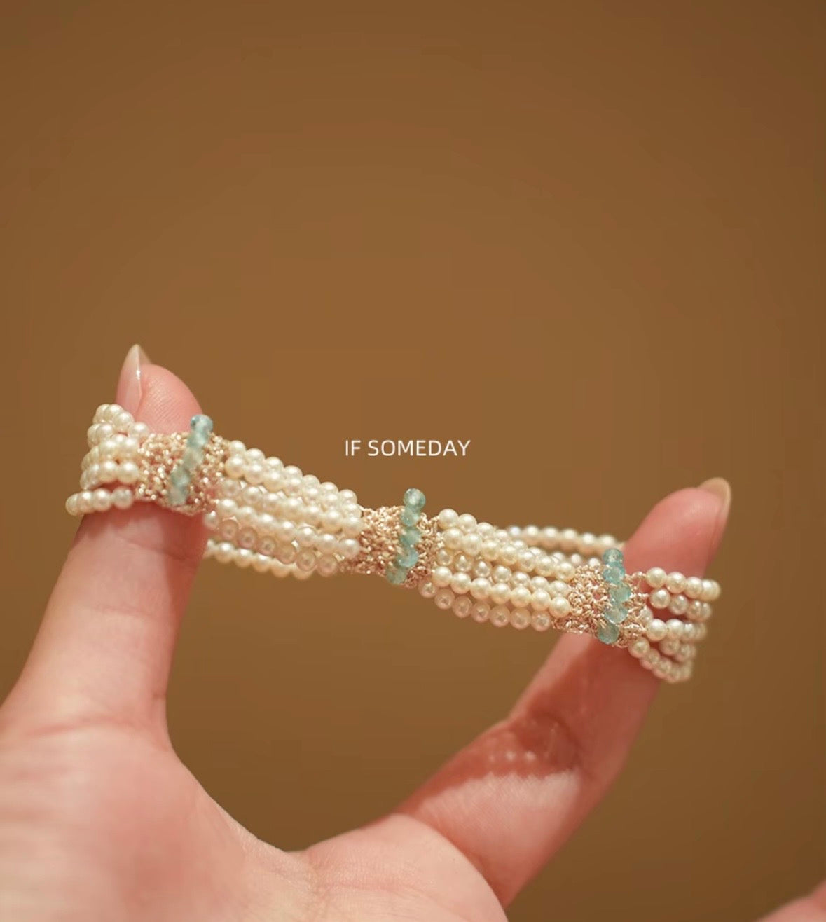 Handmade multi-layered natural freshwater pearl bracelet｜Belle Jewelry