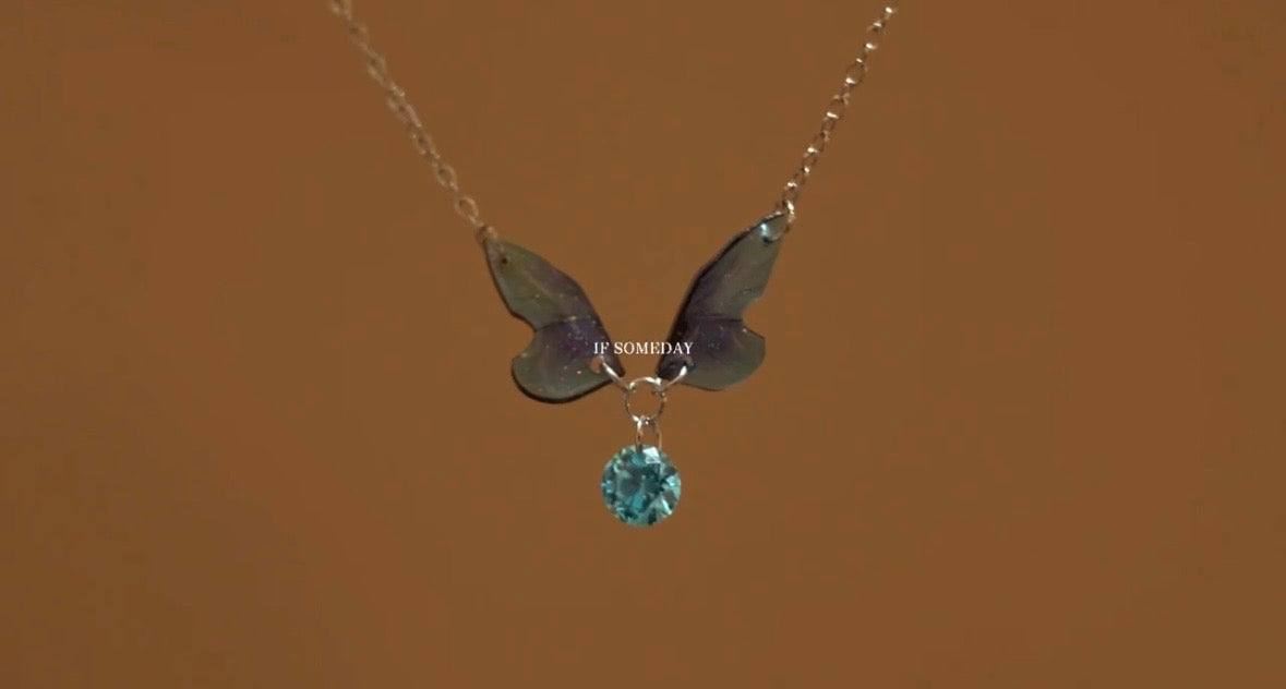 Butterfly Necklace — Minimal, Light Luxury  Hypoallergenic Titanium steel