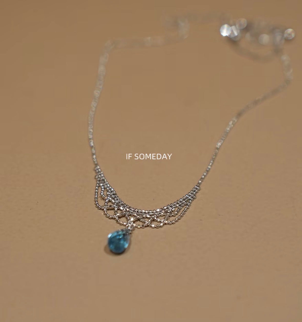 Natural Stone Silver Necklace