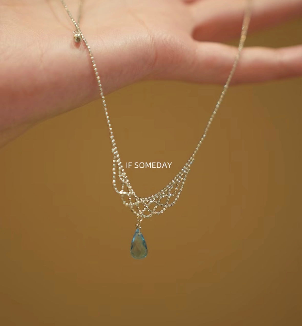natural stone sliver necklace